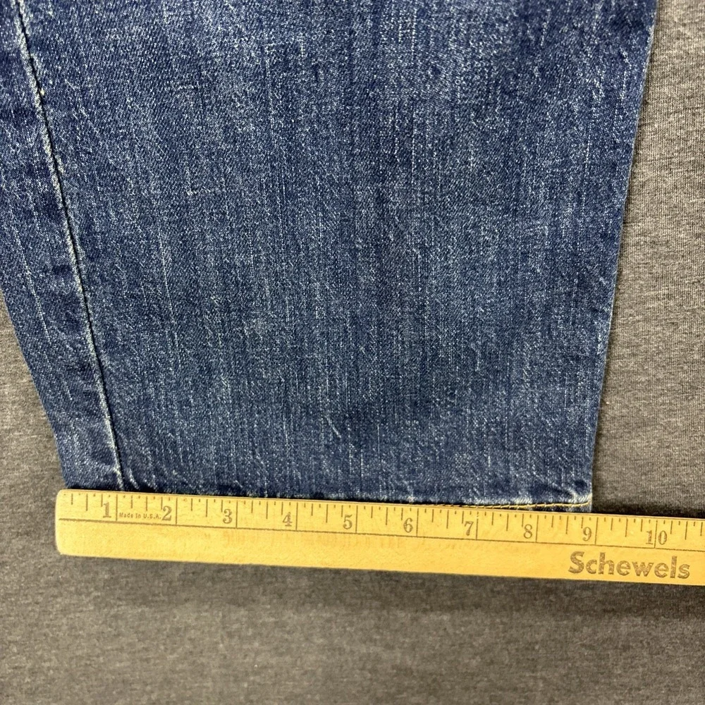 Levis 569 Jeans Mens 34x33 TAG-32x34 Blue Denim Relaxed Straight Whiskering Fade